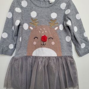 Reindeer baby dress